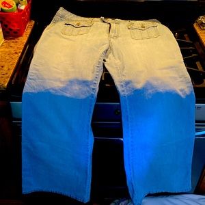 Used women’s plus size 22 Angel lite wash jeans.